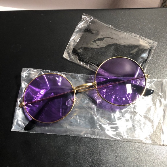 BLULU - ROUND SUNGLASSES (PURPLE) - Picture 3 of 7